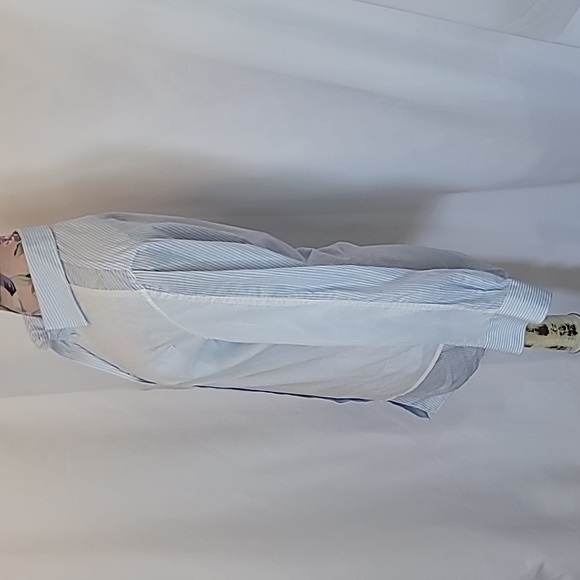 ACNE STUDIO'S 100% Cotton Striped Button down layered Blouse Shirt - Picture 6 of 11